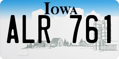 IA license plate ALR761