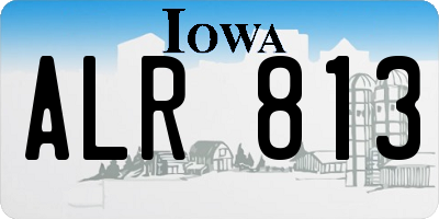 IA license plate ALR813