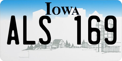 IA license plate ALS169