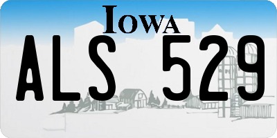 IA license plate ALS529