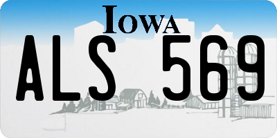 IA license plate ALS569
