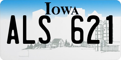 IA license plate ALS621