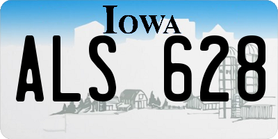 IA license plate ALS628