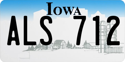 IA license plate ALS712