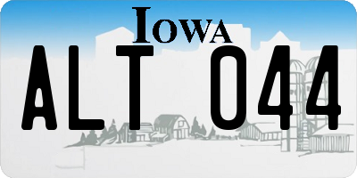 IA license plate ALT044