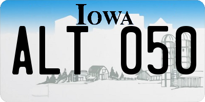 IA license plate ALT050