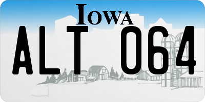 IA license plate ALT064