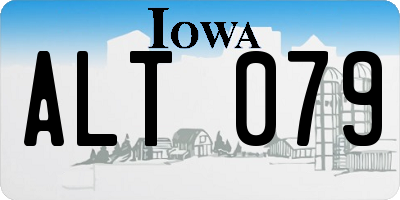 IA license plate ALT079