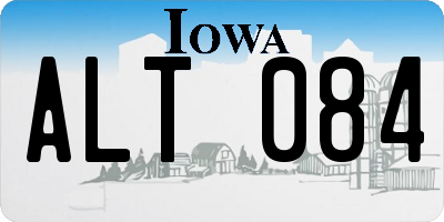 IA license plate ALT084