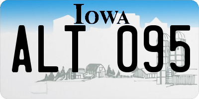 IA license plate ALT095