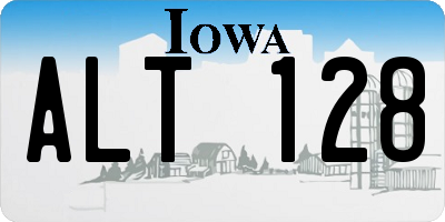 IA license plate ALT128