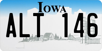 IA license plate ALT146