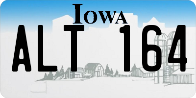 IA license plate ALT164