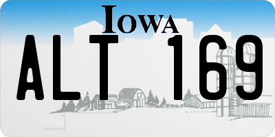 IA license plate ALT169