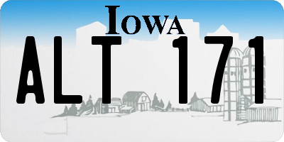 IA license plate ALT171