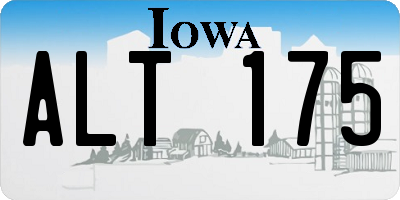 IA license plate ALT175