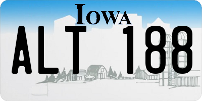 IA license plate ALT188