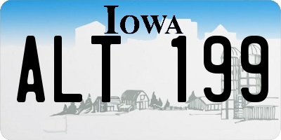 IA license plate ALT199