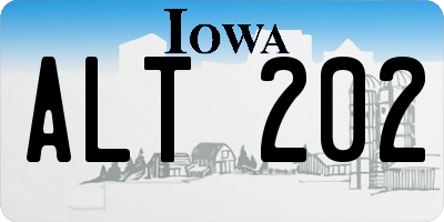 IA license plate ALT202