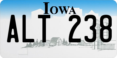 IA license plate ALT238