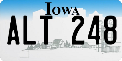 IA license plate ALT248