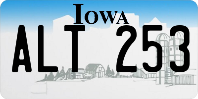 IA license plate ALT253