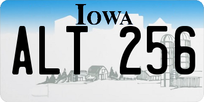 IA license plate ALT256