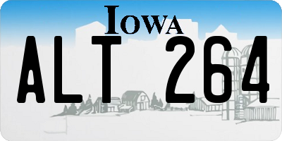 IA license plate ALT264