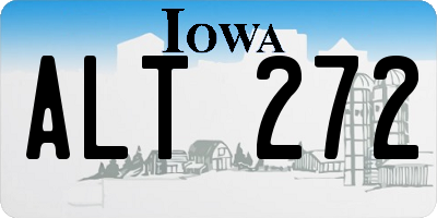 IA license plate ALT272