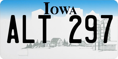 IA license plate ALT297