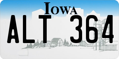 IA license plate ALT364