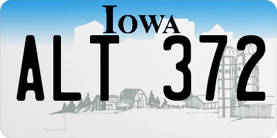 IA license plate ALT372