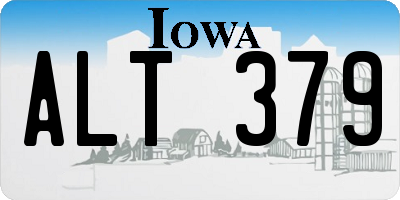 IA license plate ALT379