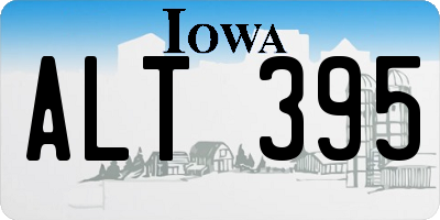 IA license plate ALT395