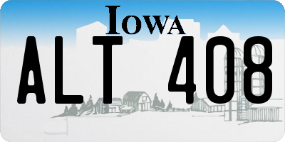 IA license plate ALT408