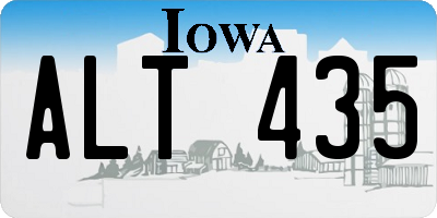 IA license plate ALT435