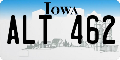IA license plate ALT462