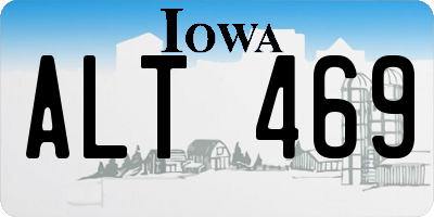 IA license plate ALT469