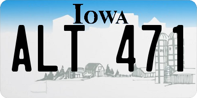 IA license plate ALT471