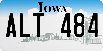 IA license plate ALT484