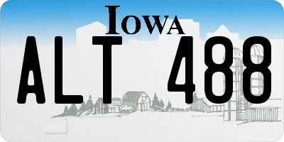 IA license plate ALT488