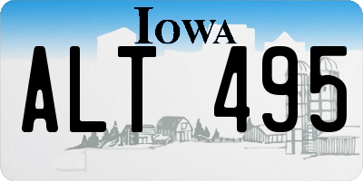 IA license plate ALT495