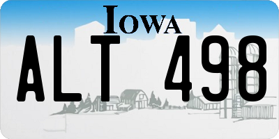 IA license plate ALT498
