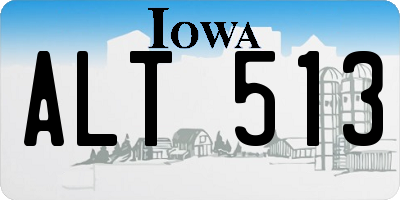 IA license plate ALT513