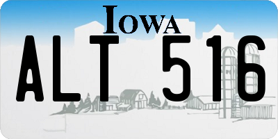 IA license plate ALT516