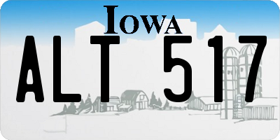 IA license plate ALT517