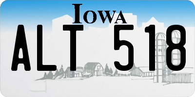 IA license plate ALT518