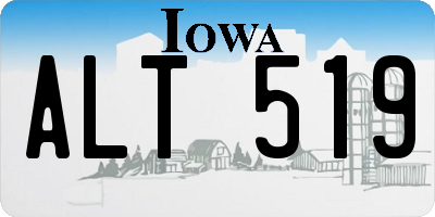 IA license plate ALT519