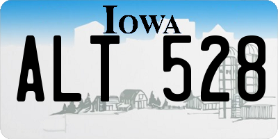 IA license plate ALT528
