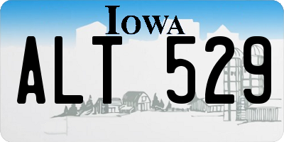 IA license plate ALT529